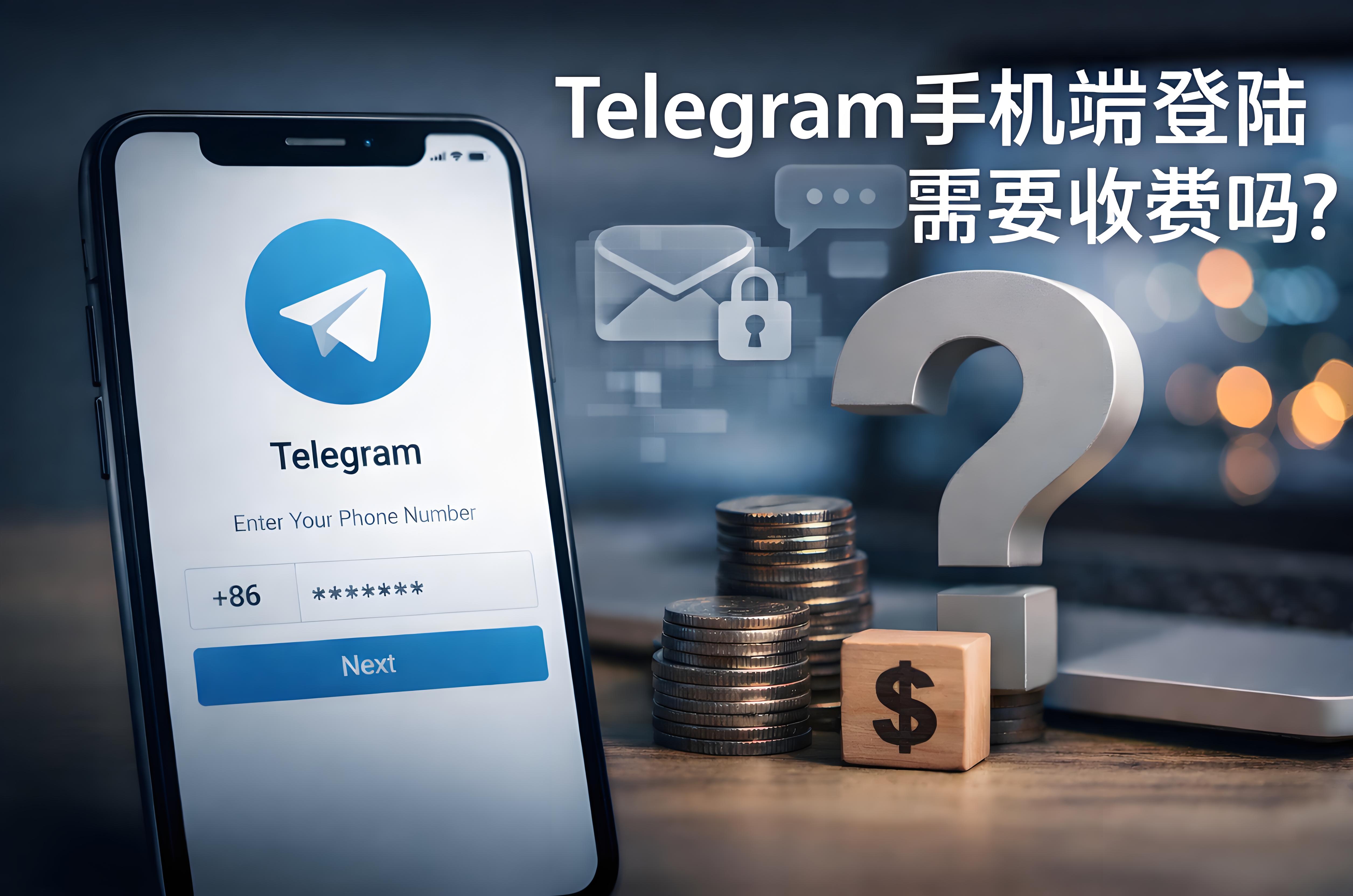 Telegram手機端是否要付費登陸？