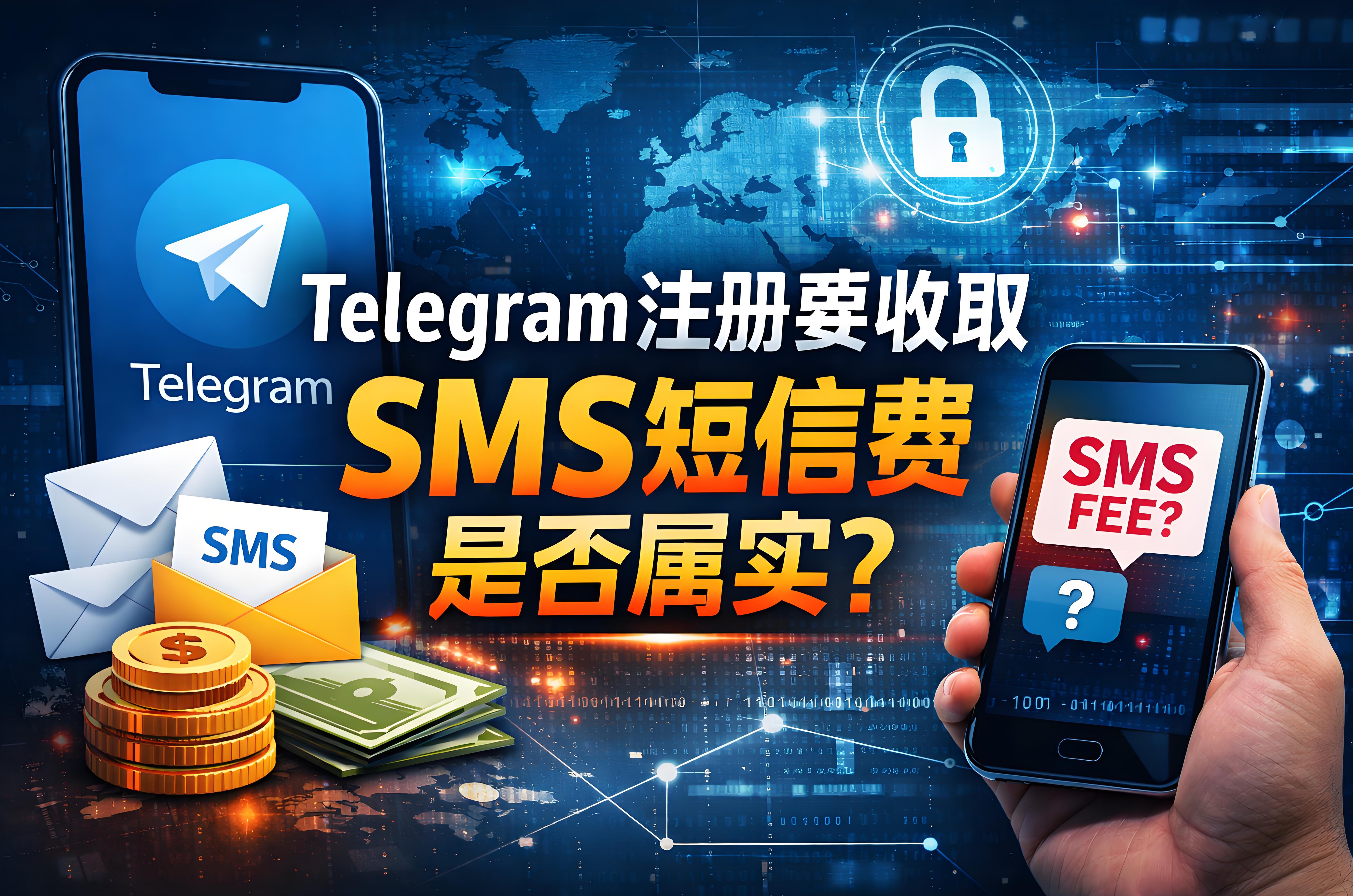 Telegram註冊要收SMS費用屬實嗎?